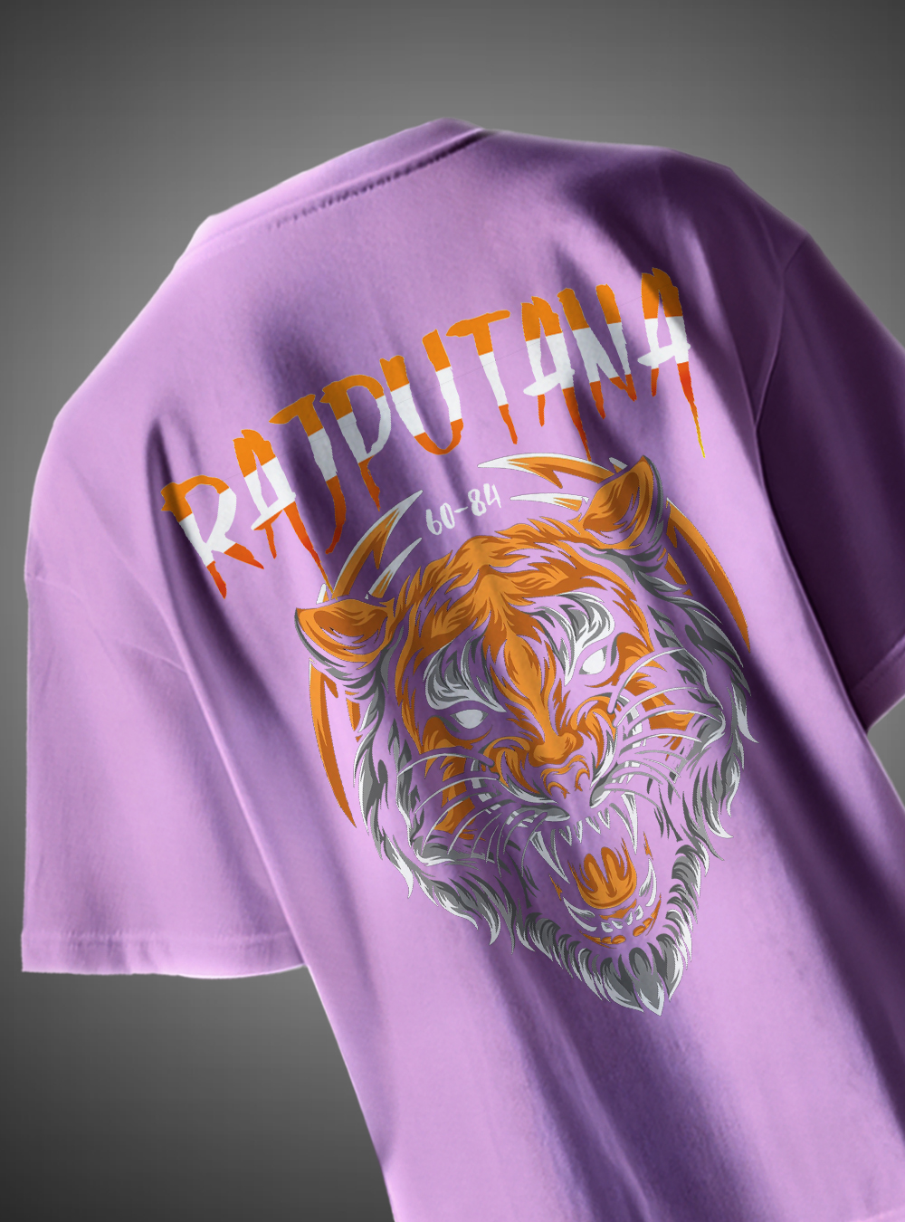 New Rajputana Printed Over Size T-Shirt - Image 5