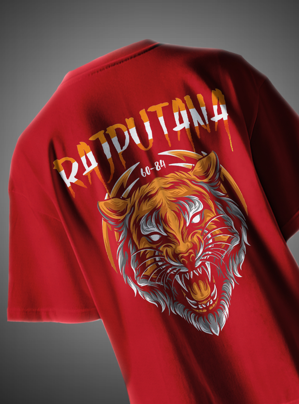 New Rajputana Printed Over Size T-Shirt - Image 7