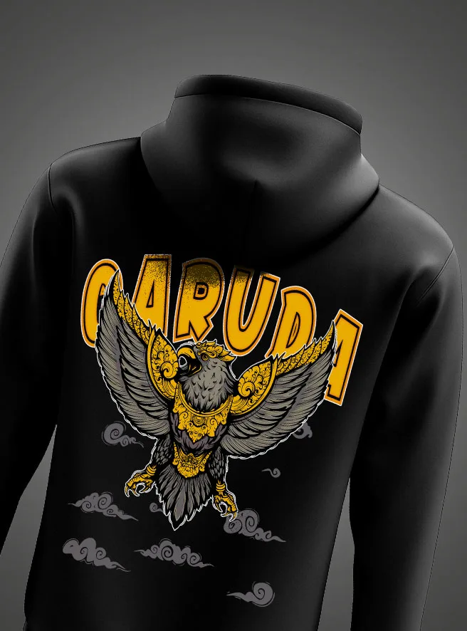 Fly Garuda Hoodie – Powerful Warrior Spirit Design by KSquaree