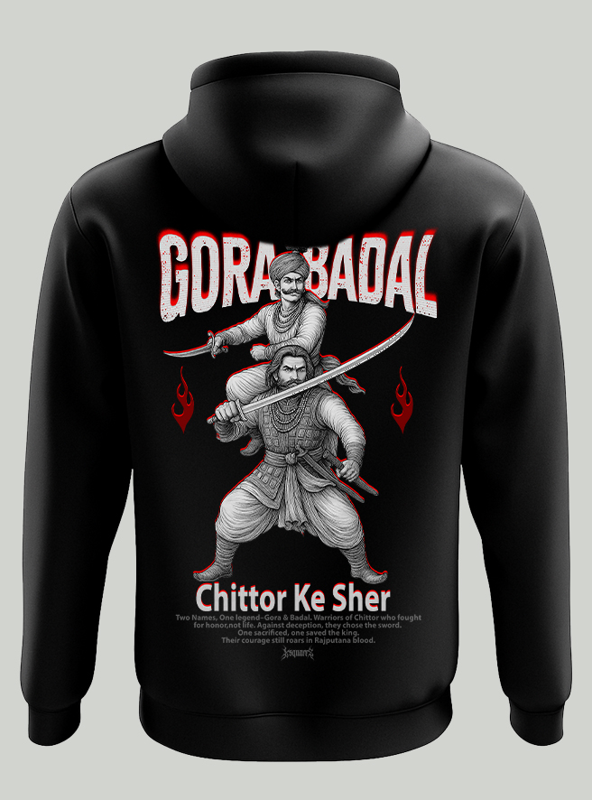 Gorabadal Premium Hoodie – Rajputana Warrior Inspired Design by KSquaree