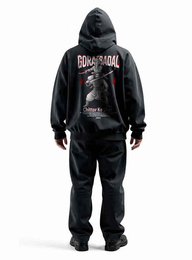 Gorabadal Premium Hoodie – Rajputana Warrior Inspired Design by KSquaree