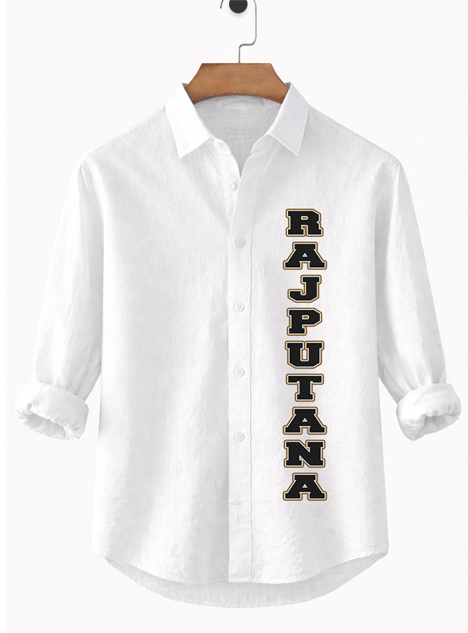 Tiger Rajputana White Shirt – Rajputana Collection