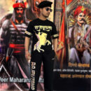 Premium Golden Rajputana Oversized T-Shirt & Jogger Set with raised puff print Rajputana design