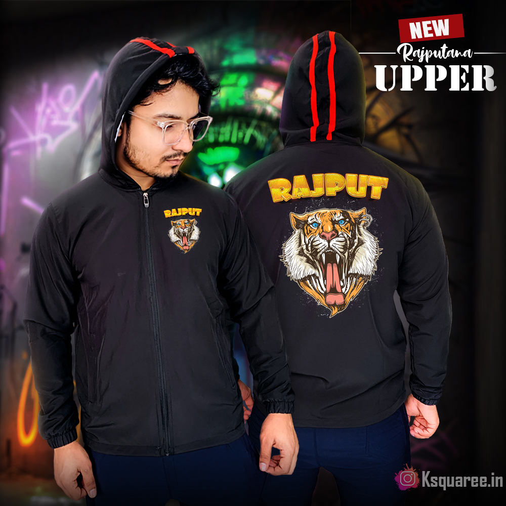 Rajput Tiger Face Upper - Bold and Fierce Design
