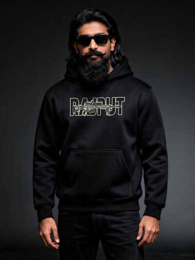 Rajput Design With Gun Hoodie