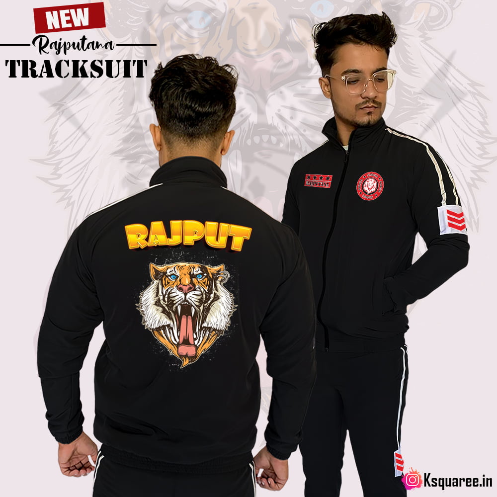 Tiger Face Rajput Printed Men's Sports Ns Tracksuit - Image 2