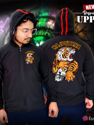 Tiger with Skull Rajputana Upper - Bold Heritage Design