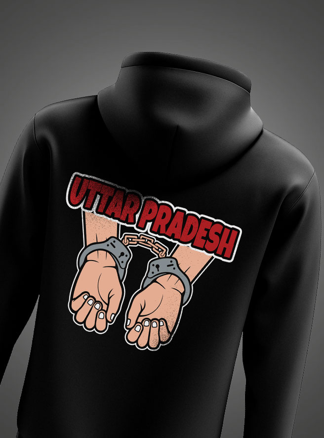 Uttar Pradesh Printed Hoodie – UP Pride Design Winter Wear by KSquaree