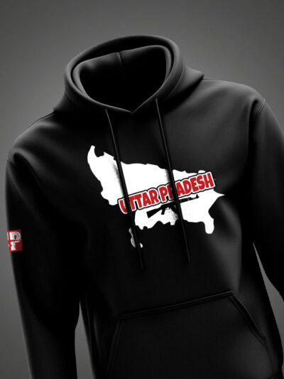 Uttar Pradesh Printed Hoodie – UP Pride Design Winter Wear by KSquaree