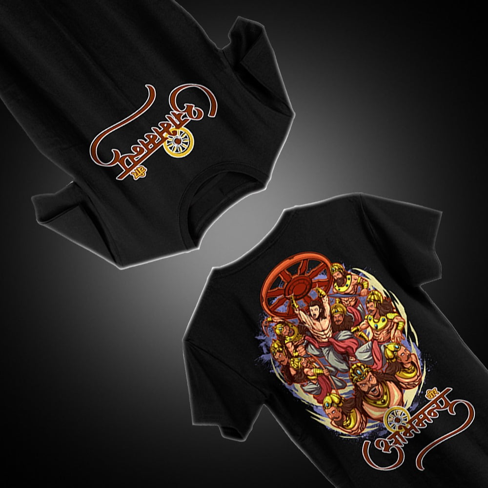 Abhimanyu Warrior Spirit Oversized T-Shirt | Premium Quality, Unisex Casual Wear - Image 2
