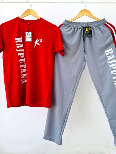 Rajputana Combo Grey Lower & Red T-Shirts | Stylish and Comfortable Wear