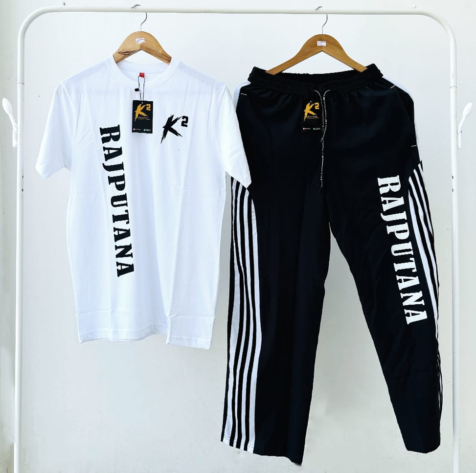 Rajputana Combo Black Lower & White T-Shirts | Stylish and Comfortable Wear
