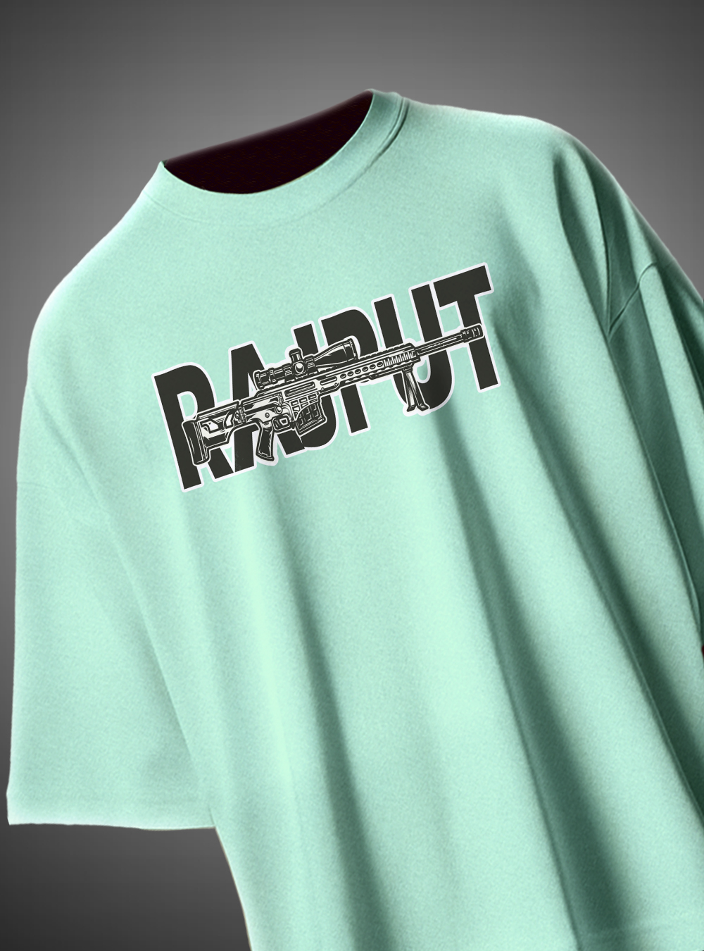 Rajputana Shield Oversized T-Shirt Royal Crest Design KSquaree Rajputana Collection