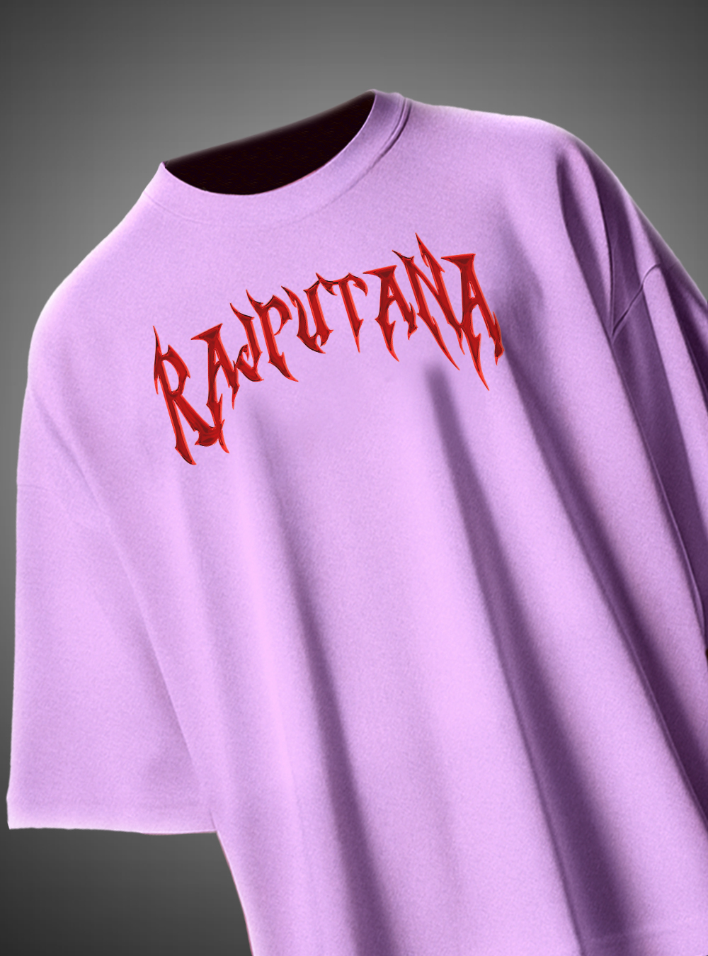 Rajputana Tiger Face Oversized T-Shirt Fierce Warrior Design KSquaree Rajputana Collection