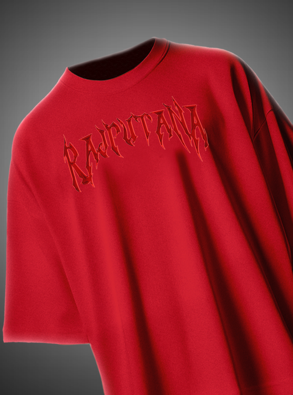 Rajputana Tiger Face Oversized T-Shirt Fierce Warrior Design KSquaree Rajputana Collection