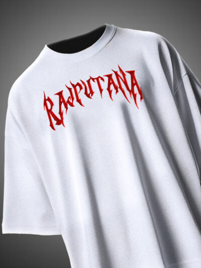 Rajputana Tiger Face Oversized T-Shirt Fierce Warrior Design KSquaree Rajputana Collection