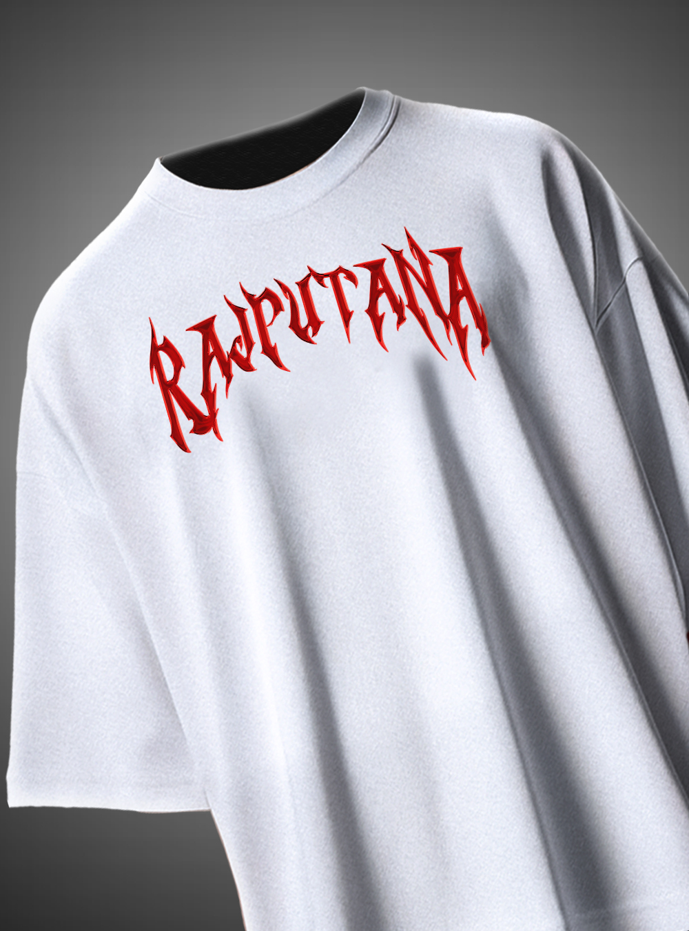 Rajputana Tiger Face Oversized T-Shirt Fierce Warrior Design KSquaree Rajputana Collection