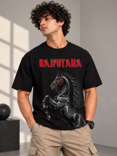 Rajputana Chattak Design Oversize T-Shirt