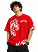 Chattak Design Oversize T-Shirt – Horse Graphic Streetwear