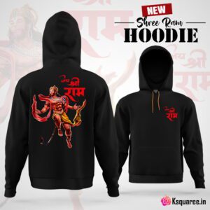 Jai Shree Ram Hanuman Ji Printed Hoodie