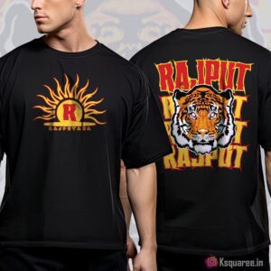 Rajput Fire Terry Cotton Over Size T-Shirt
