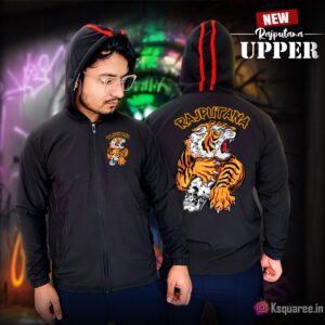 Tiger with Skull Rajputana Upper - Bold Heritage Design