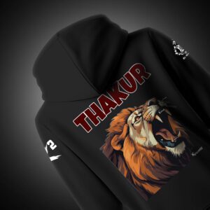 Thakur Design Hoodie with heritage-inspired artwork for men.