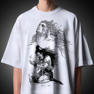 Emotional Lord Shiva dual expression sketch t-shirt by KSquaree