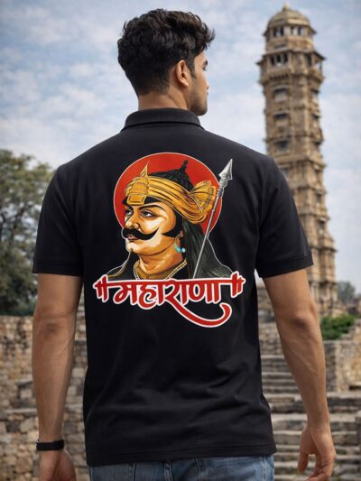 Maharana Pratap Rajputana Premium Collar T-Shirt
