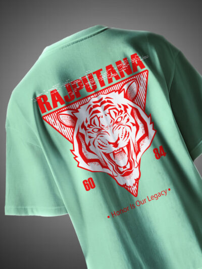 Rajputana Honor Is Our Legacy Satha 84 Oversize T-Shirt Rajputana Collection KSquaree Rajput Pride Design
