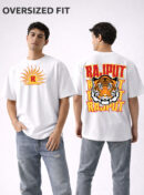 Rajput Fire Oversized Terry Cotton T-Shirt Rajputana Streetwear Design KSquaree Rajputana Collection