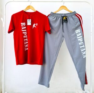 Rajputana Combo Grey Lower & Red T-Shirts | Stylish and Comfortable Wear