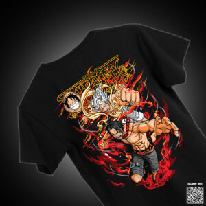 CRAZYMONK One Piece Luffy Gear 5 Half Sleeve T-Shirt