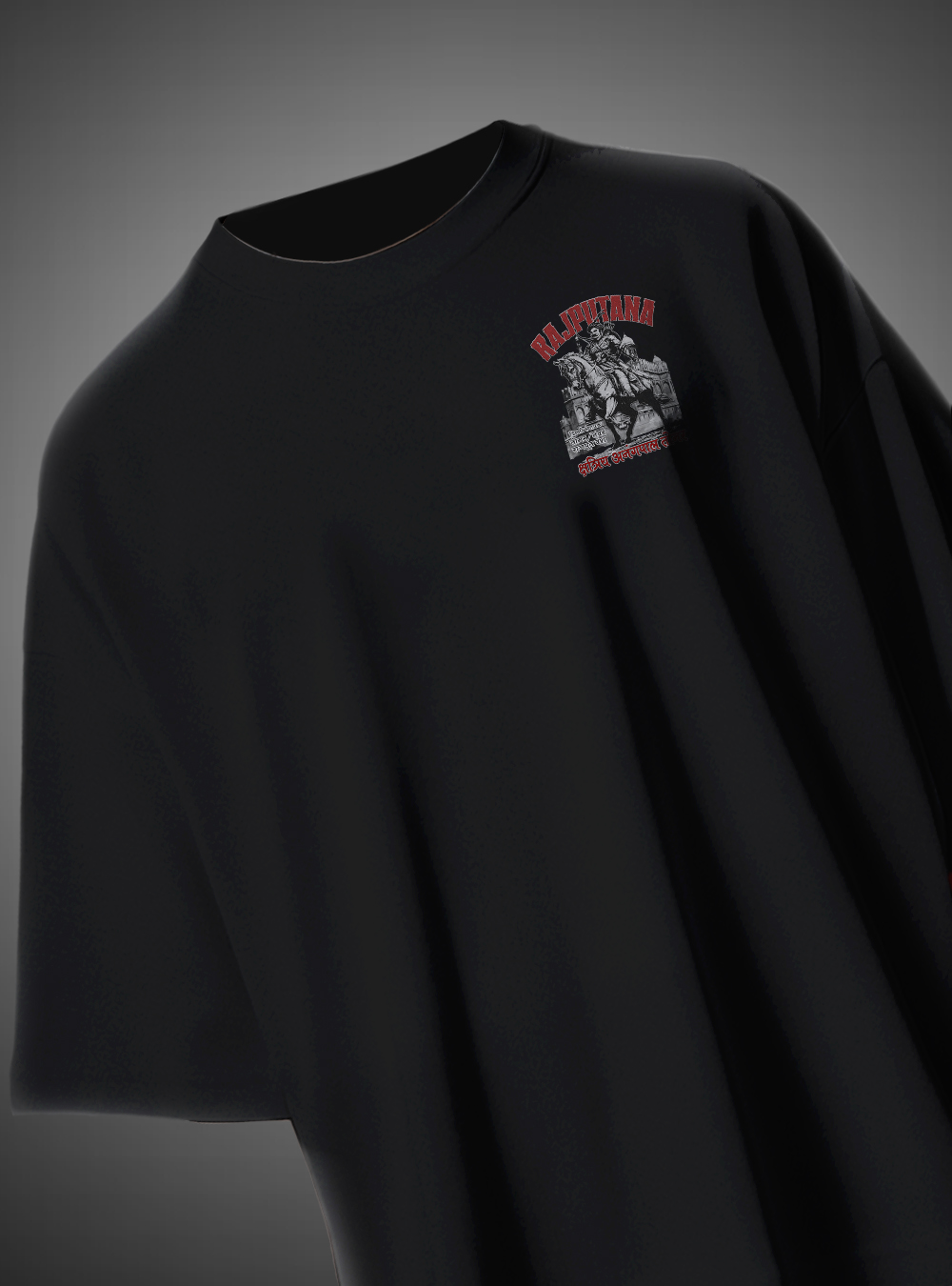 Rajputana Anangpal Singh Tomer Oversize T-Shirt Rajputana Collection KSquaree Rajput Heritage Design