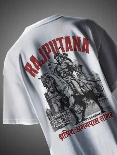 Rajputana Anangpal Singh Tomer Oversize T-Shirt Rajputana Collection KSquaree Rajput Heritage Design
