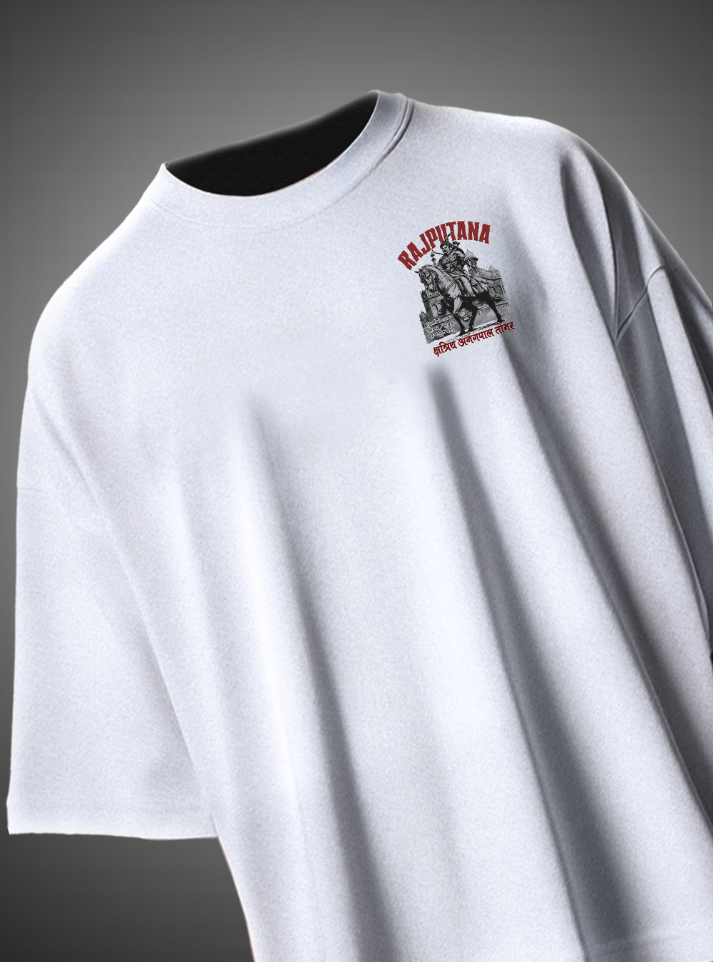 Rajputana Anangpal Singh Tomer Oversize T-Shirt Rajputana Collection KSquaree Rajput Heritage Design