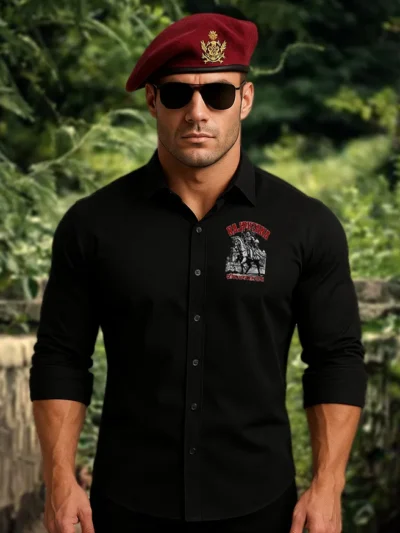Anangpal Singh Tomer Black Shirt – Legendary Tomar Rajput Heritage by KSquaree