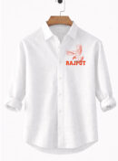 Rajput Eagle White Shirt – Royal Rajputana Power Design by KSquaree