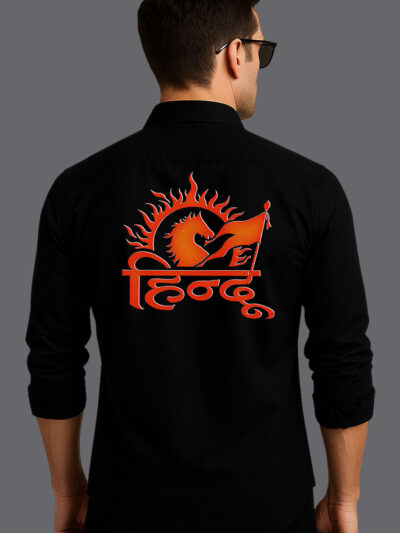 Hindu Black Shirt – Bold Hindu Identity Premium Wear by KSquaree