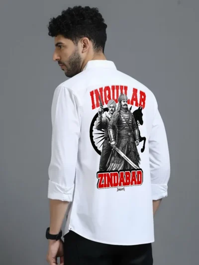 Inquilab Zindabad White Shirt – Revolutionary Pride Premium Wear by KSquaree