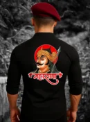 Maharana Pratap Black Shirt – Royal Rajputana Warrior Pride by KSquaree
