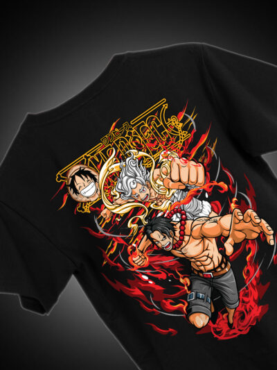 CRAZYMONK One Piece Luffy Gear 5 Half Sleeve T-Shirt