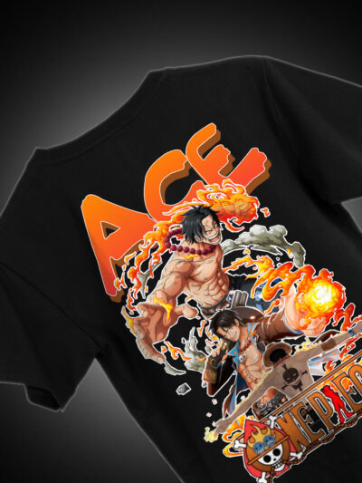 Portgas D. Ace 2nd Commander One Piece Anime Oversized T-Shirt