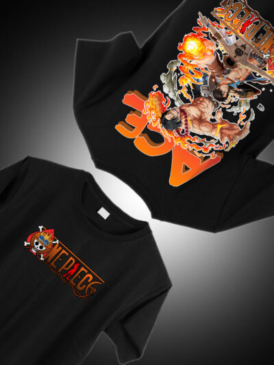 Portgas D. Ace 2nd Commander One Piece Anime Oversized T-Shirt