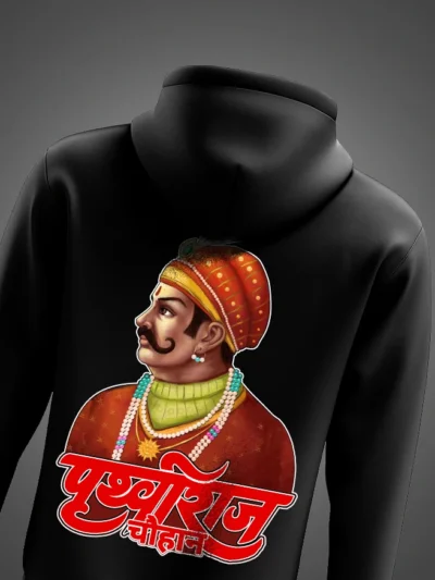 Prithviraj Chauhan Premium Rajputana Hoodie – Legendary Rajput Warrior Design by KSquaree