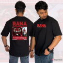 RANA SANGA DS-10,Over Size T-shirt - Black, M