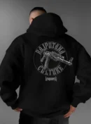 KSquaree Rajputana Culture Black Hoodie with royal Rajasthani design