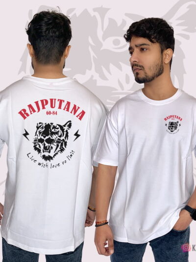 Rajputana Live With Love No Limit Terry Cotton Over Size T-Shirt