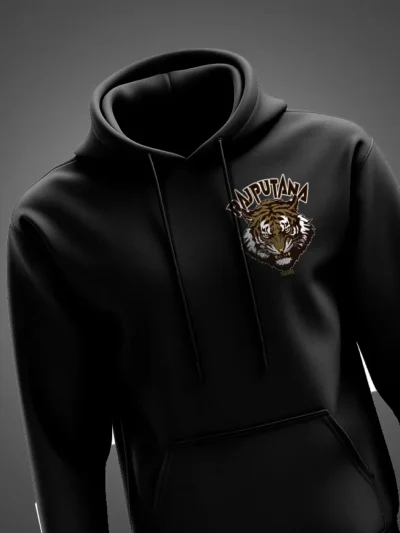 Rajputana Tiger Face Premium Hoodie – Fierce Rajput Warrior Design by KSquaree