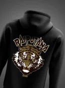 Rajputana Tiger Face Premium Hoodie – Fierce Rajput Warrior Design by KSquaree